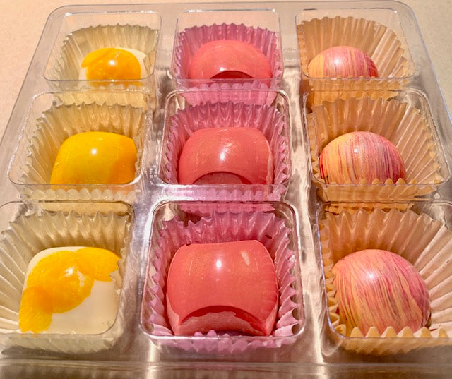 Strawberry Ganache filled Dark Chocolate Bonbon