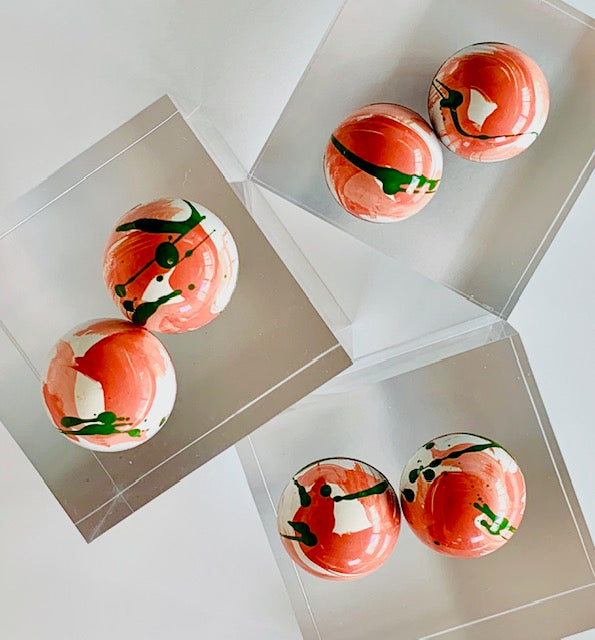 Strawberry Ganache filled Dark Chocolate Bonbon