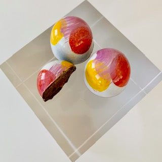 Coffee Chocolate Caramel filled Dark Chocolate Bonbon