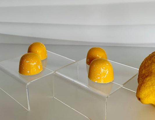 Lemon Ganache filled White Chocolate Bonbon