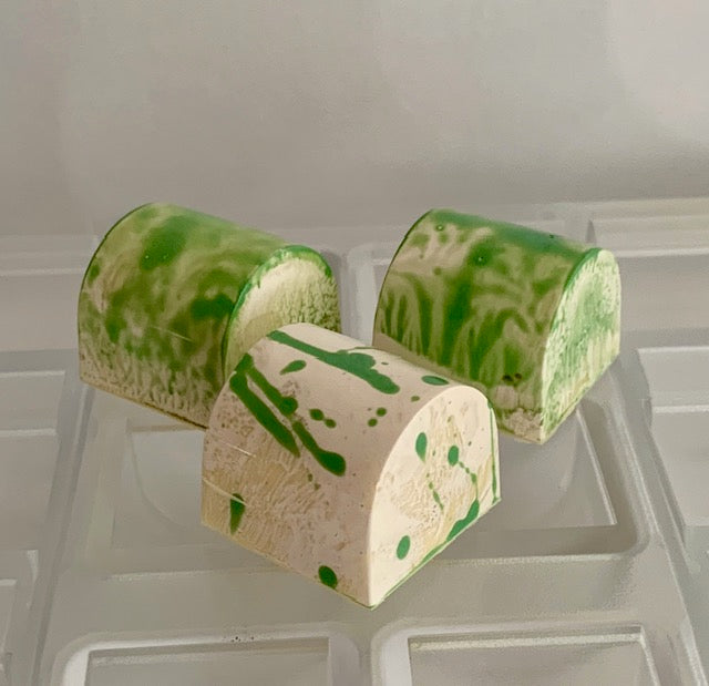 Key Lime Ganache filled White Chocolate Bonbon