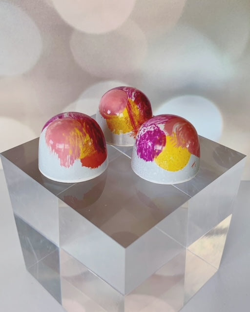 Vanilla Bean Marshmallow and Salted Caramel filled Milk Chocolate Bonbon