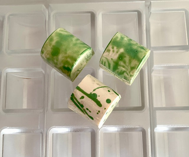 Key Lime Ganache filled White Chocolate Bonbon